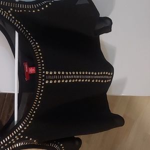 Black sheer crop top